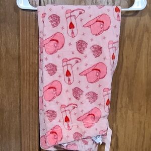 Pink Patterned Fleece Pajama Pants